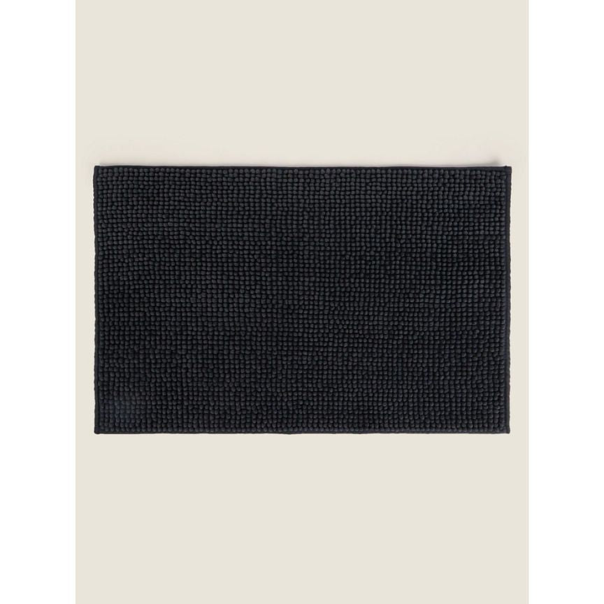 George Home Dark Grey Chenille Bath Mat GOODS ASDA   