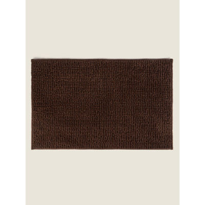 George Home chenille bath mat brown 50x80cm - British product