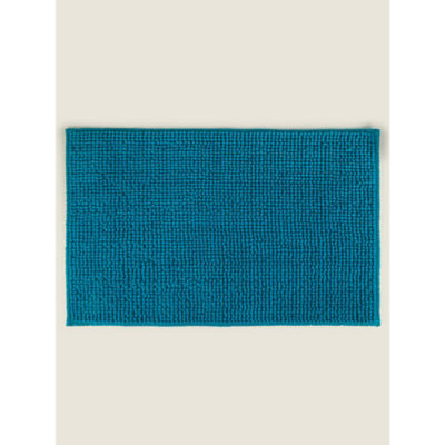 George Home chenille bath mat turquoise 50x80cm (British brand)