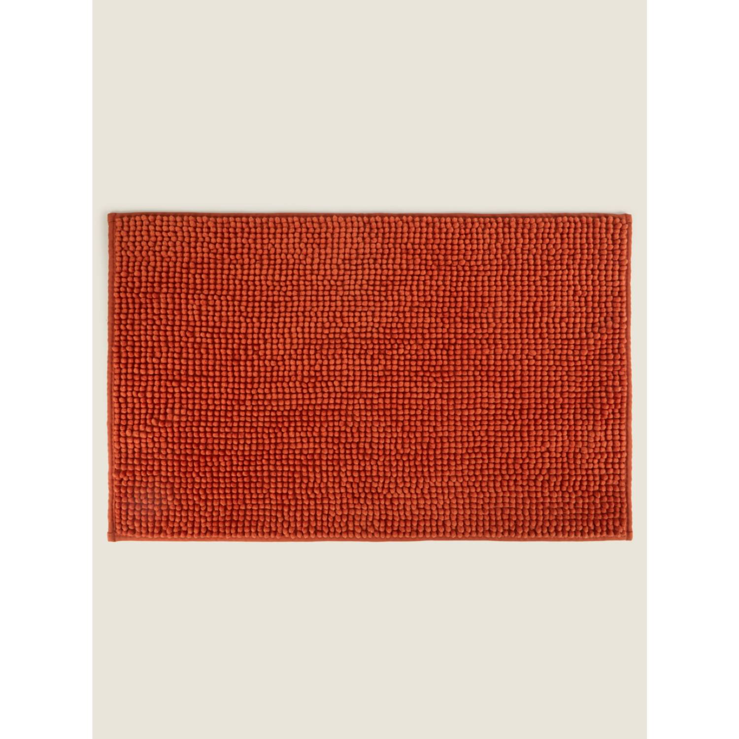 George Home chenille bath mat rust 50x80cm, imported from the UK