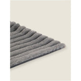 George Home grey ribbed faux fur throw 120x150cm, imported from the UK