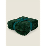 George Home plain faux fur throw 130x170cm (British brand)