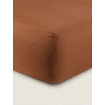 ASDA George Home Mocha Fitted Sheet - Double- Buy online at McGrocer