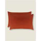 George Home burnt orange pillowcase pair - British product
