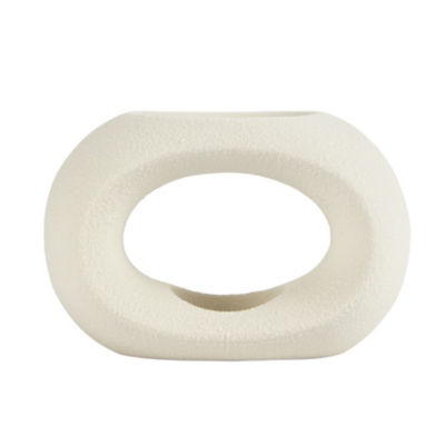 George Home white oval textured oil burner (British brand)