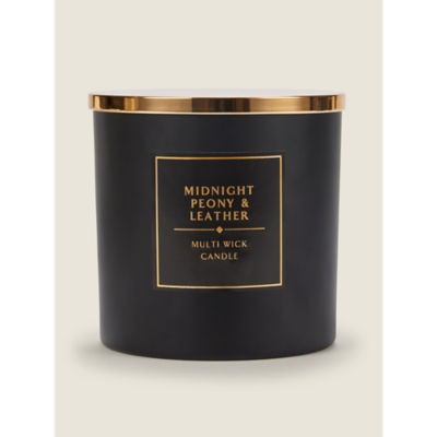 George Home Midnight Peony & Leather XL candle, UK version