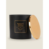 George Home Midnight Peony & Leather XL candle, UK version