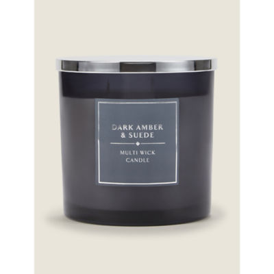 George Home Dunkle Bernstein & Wildleder XL Kerze, UK-Version