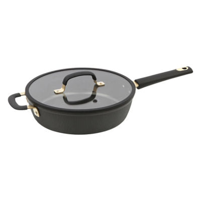 George Home Black Barbican saute pan 28cm, imported from the UK