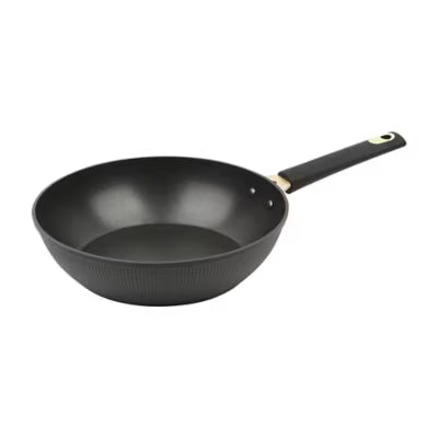George Home Black Barbican Wok 28cm non-stick pan, UK version