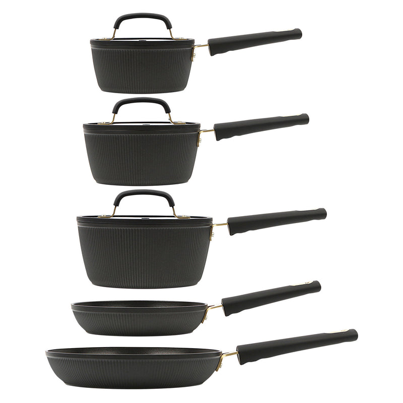 George Home Black Barbican 5-piece pan set, UK version
