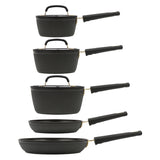 George Home Black Barbican 5-piece pan set, UK version