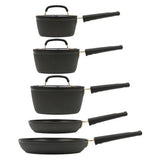 George Home Black Barbican 5-piece pan set, UK version