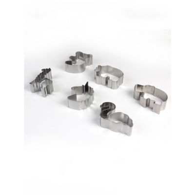 George Home silver animal cookie cutters set of 6, UK version