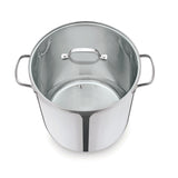 George Home stock pot silver stainless steel 15L, UK version