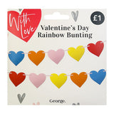 George Home rainbow bunting for Valentine's Day (British brand)
