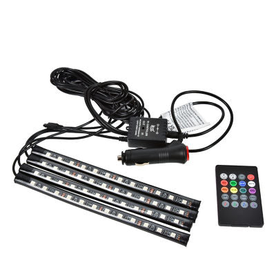 ASDA interior car lights LED 8 colours music modes - British product