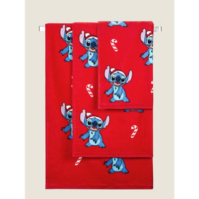 Disney small Stitch print Christmas hand towel (British brand)