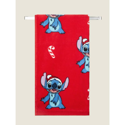 Disney small Stitch print Christmas hand towel (British brand)