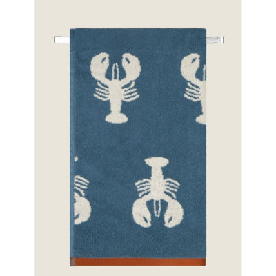George Home blue lobster bath sheet, imported from the UK