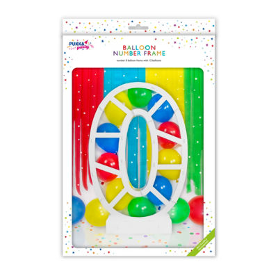 On The Wall Number Stand Age 0 flat packed decoration (British brand)