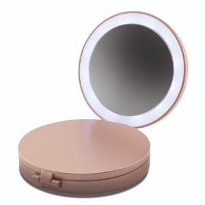 JML tri-fold mirror with ring lights and magnifying panels - British product