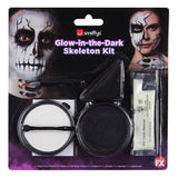 Smiffy's skeleton makeup kit with glow cream, imported from the UK