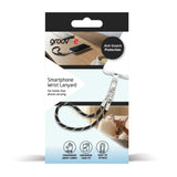 Groov-e black and grey wrist lanyard for smartphone, UK version