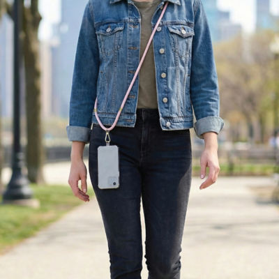 Groov-e pink cross body lanyard smartphone - British product