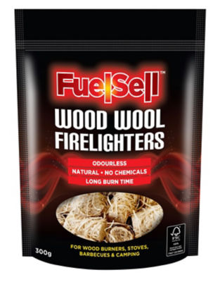 Fuelsell wood wool firelighter, imported from the UK