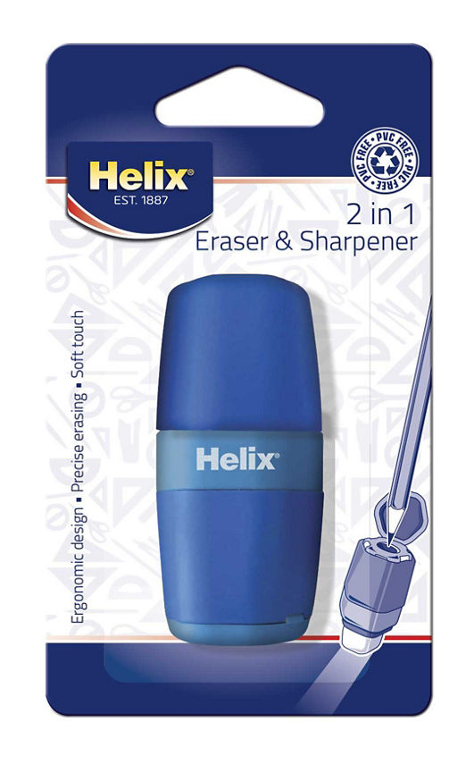 Helix Duo Eraser & Sharpener GOODS ASDA   