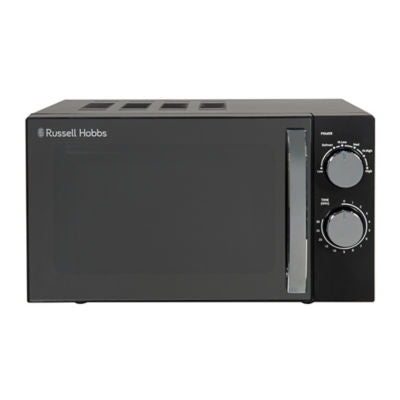 Microondas manual Russell Hobbs negro de 17 litros, importado del Reino Unido.