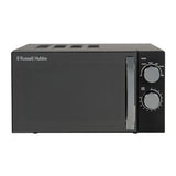 Microondas manual Russell Hobbs negro de 17 litros, importado del Reino Unido.