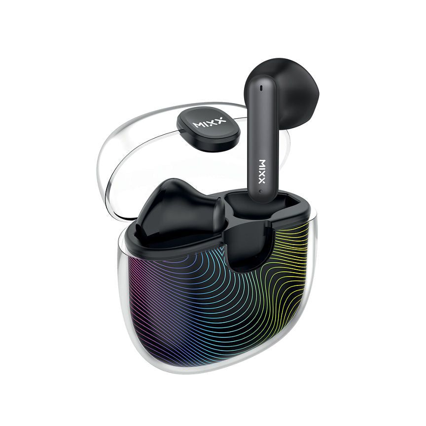 Mixx StreamBuds True Wireless Chroma Wave 2 Earbuds - Black GOODS ASDA   