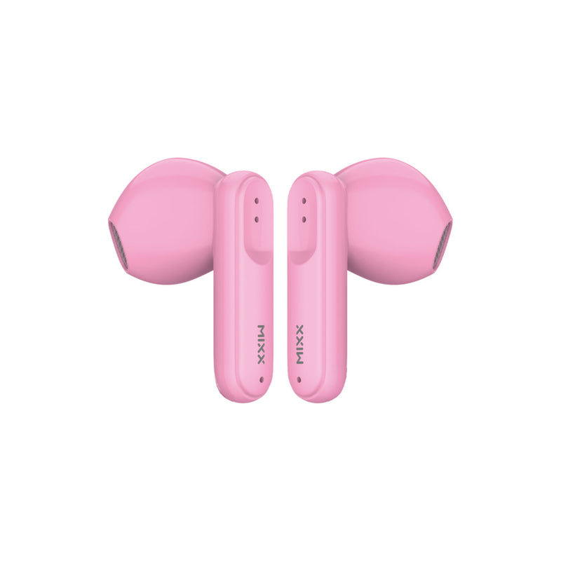 Mixx StreamBuds Live A5 pink earphones, imported from the UK