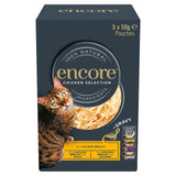 Encore Chicken Selection in Gravy wet cat food 5 x 50g - British product