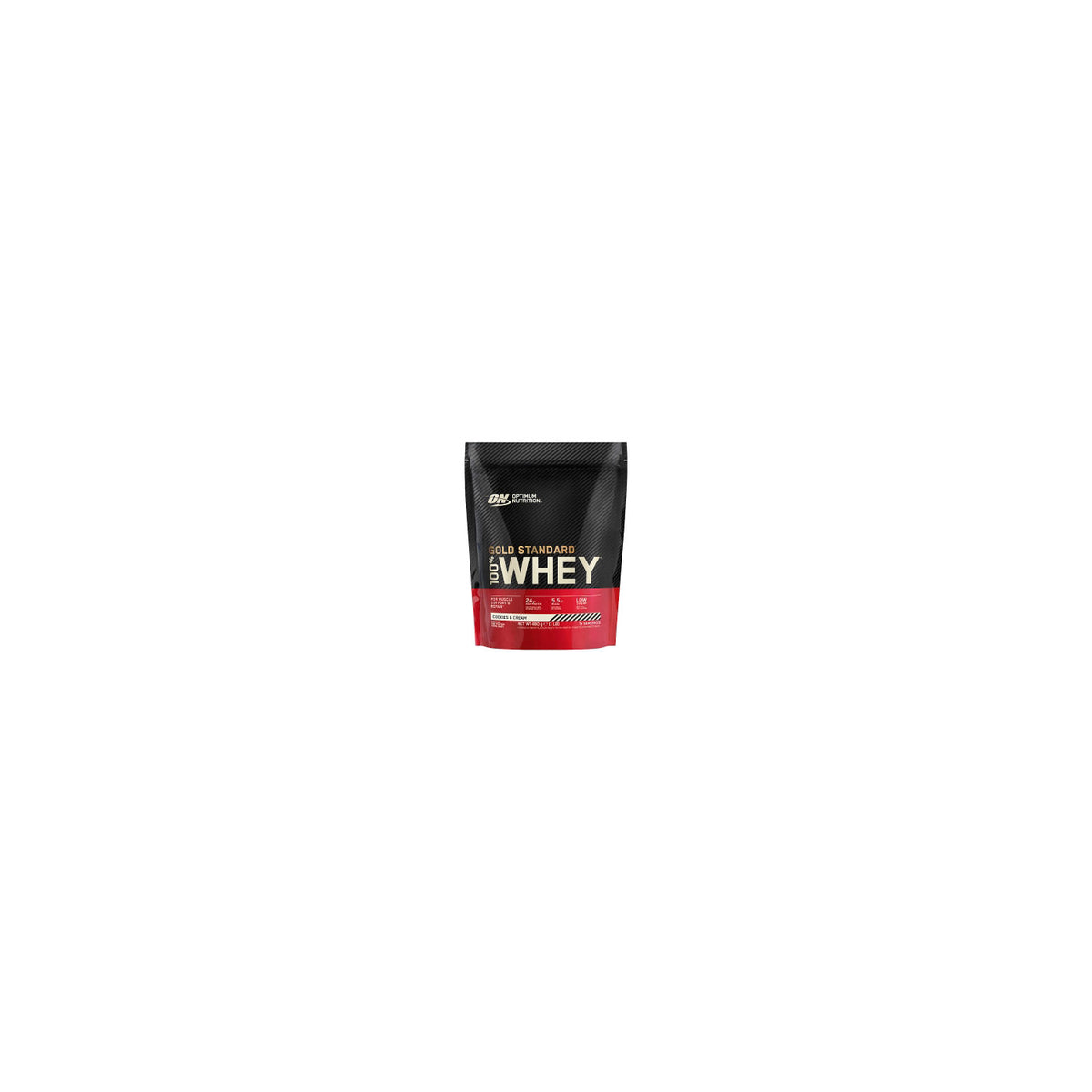 Optimum Nutrition Gold Standard Whey protein powder 480g, UK version