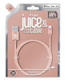 Juice Braided Lightning Cable - Rose Gold 2m GOODS ASDA   