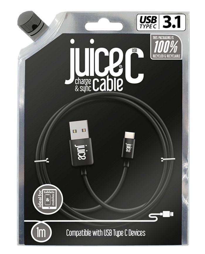 Juice USB-C Cable - Black 1m