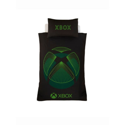 Xbox duvet set green sphere black ground, UK version