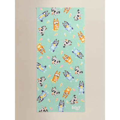 George Home Bluey printed beach towel, imported from the UK