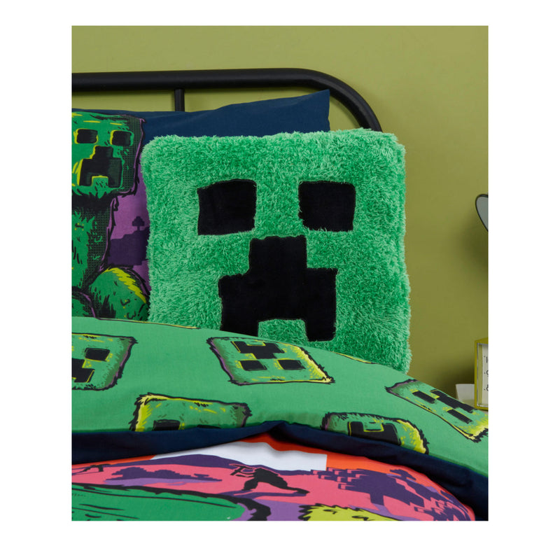 Minecraft Creeper cushion 35cm, UK version