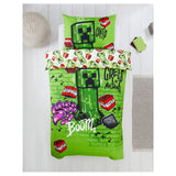 Minecraft double duvet set Creeper design (British brand)