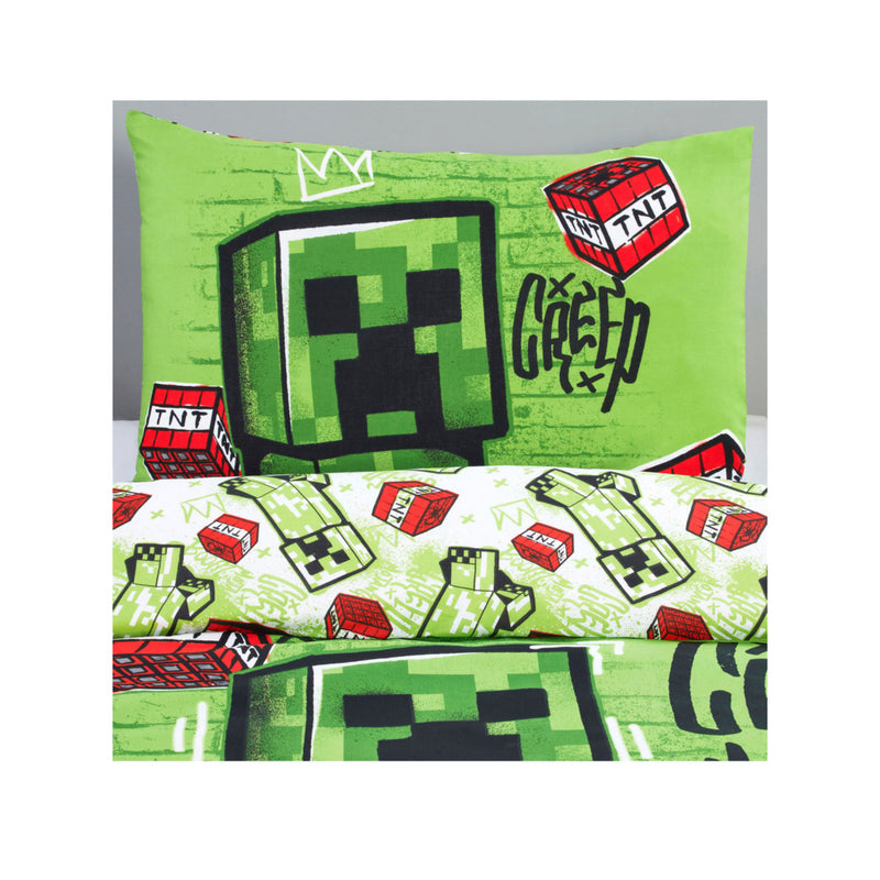 Minecraft double duvet set Creeper design (British brand)