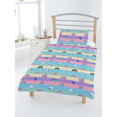 Gabby's Dollhouse reversible duvet set for toddlers, imported from the UK