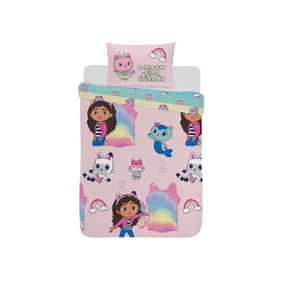 Gabby's Dollhouse reversible duvet set for toddlers, imported from the UK