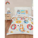 Bluey duvet set with Heeler family stars circles, UK version