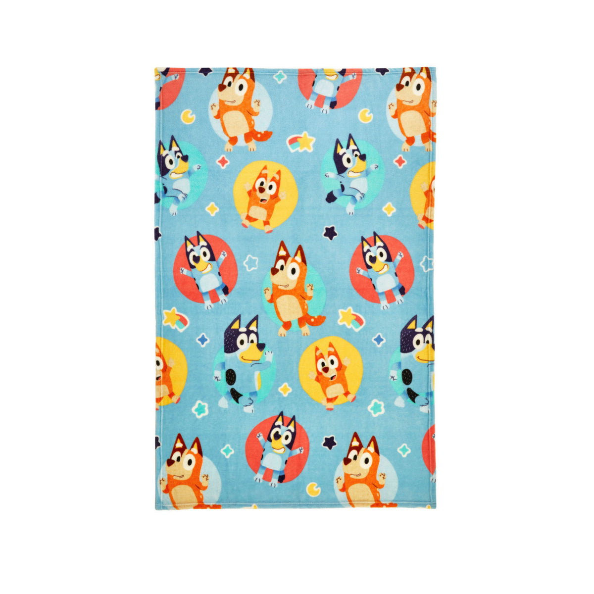 Bluey Best Day Ever fleece blanket 100cm x 150cm, UK version