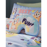 Bluey Bingo shaped cushion 27x40cm, UK version