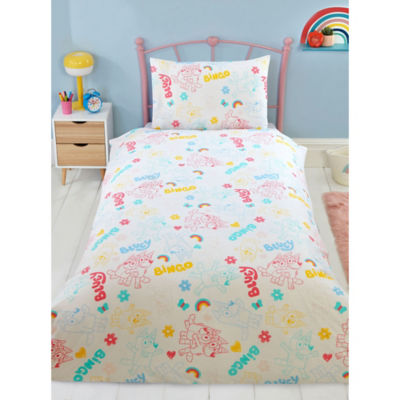 Bluey Hearts duvet set single size - British product